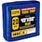 Core Tarps Heavy Duty Tarp, 60 ft L x 0.5 mm H x 40 ft W, 20 Mil, Blue, Polyethylene CT-705-40X60 - alternate 1